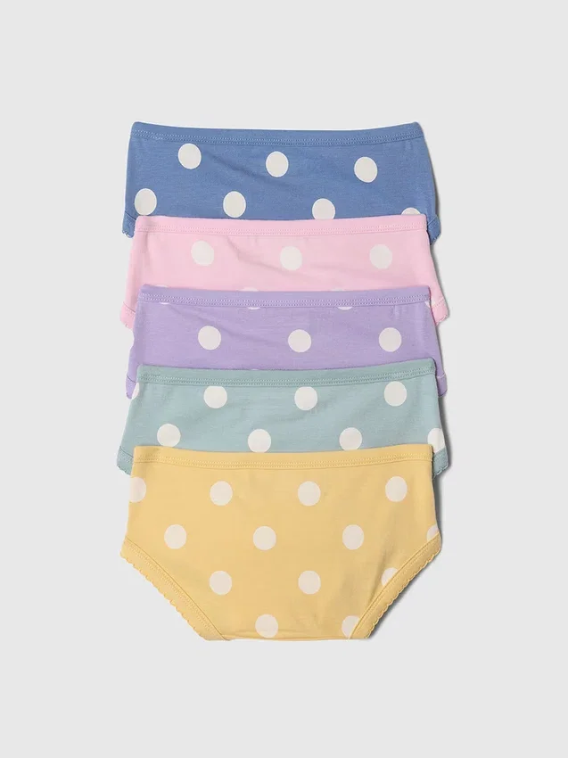 Slips bikini en coton stretch bio pour tout-petits (lot de 5)