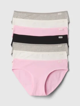 Slips bikini pour enfants en coton stretch biologique (lot de 7)