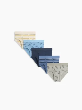 Slips de jeu en coton stretch bio pour enfants (lot de 5)