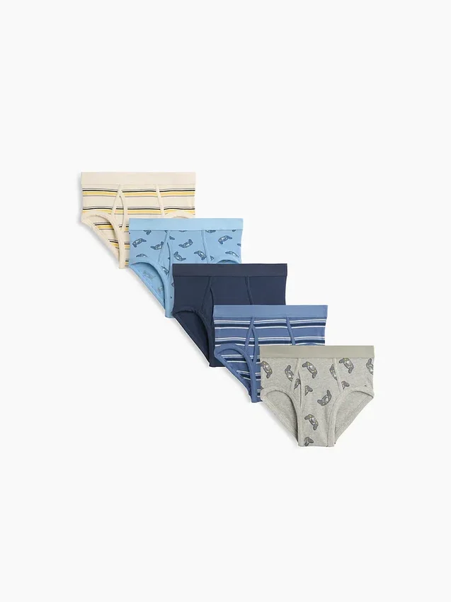 Slips de jeu en coton stretch bio pour enfants (lot de 5)