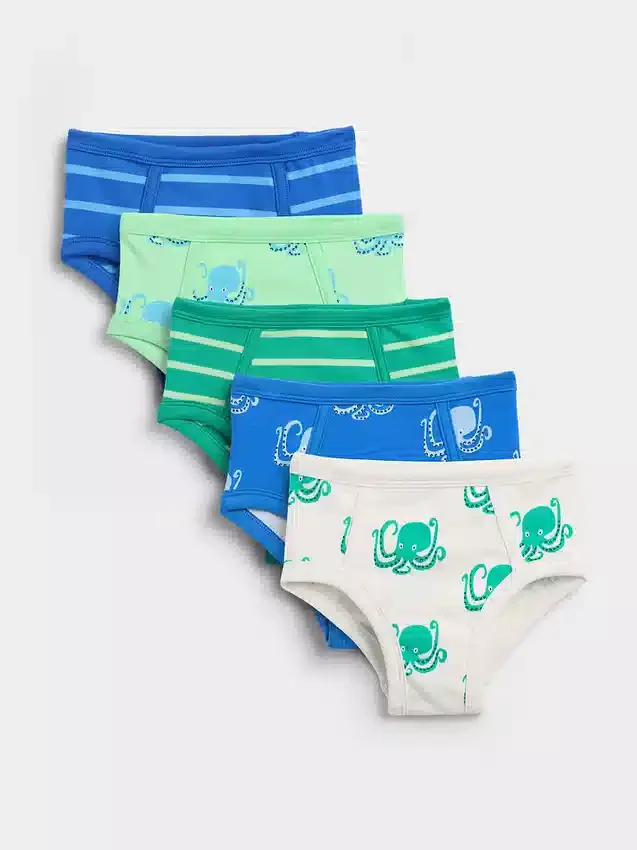 Slips en coton bio pour tout-petits (lot de 5)