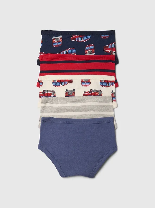 Slips en coton bio pour tout-petits (lot de 5)
