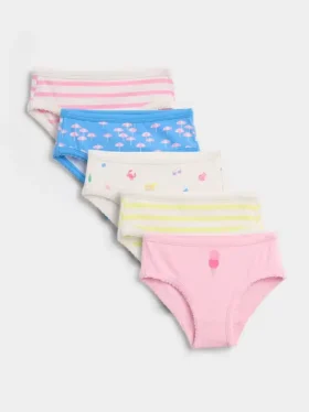 Slips en coton stretch bio pour tout-petits (lot de 5)