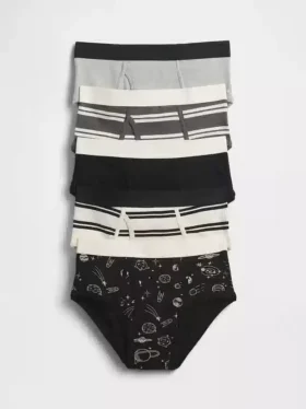 Slips pour enfants en coton stretch bio (lot de 5)