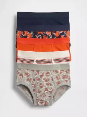 Slips pour enfants en coton stretch bio (lot de 5)