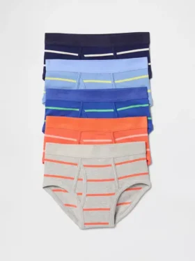 Slips pour enfants en coton stretch bio (lot de 5)