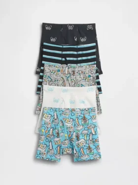 Slips pour enfants en coton stretch bio (lot de 5)