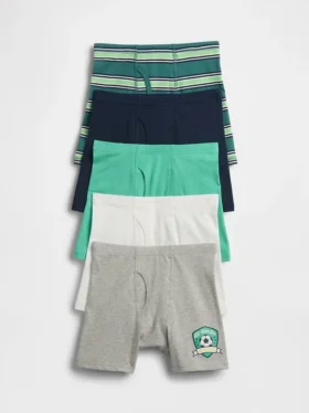 Slips pour enfants en coton stretch bio (lot de 5)