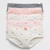 Slips taille basse en coton stretch bio pour enfants (lot de 5)