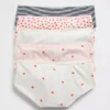 Slips taille basse en coton stretch bio pour enfants (lot de 5)