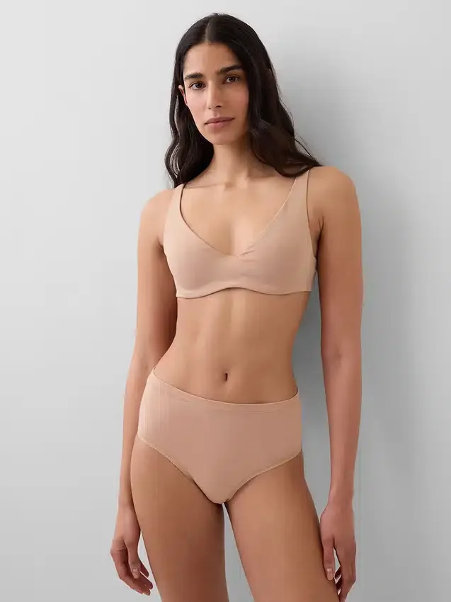 Soutien-gorge non doublé en coton bio extensible