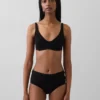 Soutien-gorge non doublé en coton bio extensible