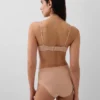 Soutien-gorge non doublé en coton bio extensible