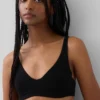 Soutien-gorge non doublé en coton bio extensible
