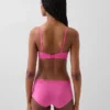 Soutien-gorge triangle en coton stretch bio avec bordure en dentelle