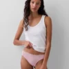 String en coton bio extensible avec bordure en dentelle