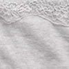 String en coton bio extensible avec bordure en dentelle