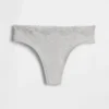 String en coton bio extensible avec bordure en dentelle