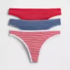 String en coton stretch bio (lot de 3)