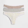 String en coton stretch bio (lot de 3)