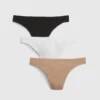 String en coton stretch bio (lot de 3)
