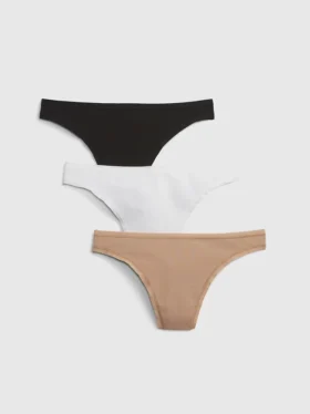 String en coton stretch bio (lot de 3)
