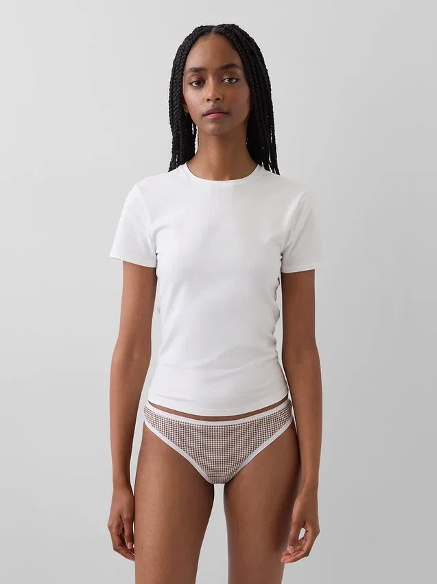 String en coton stretch bio (lot de 3)
