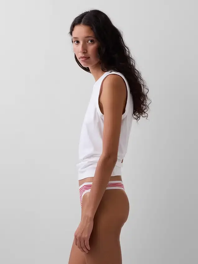 String en coton stretch bio (lot de 3)