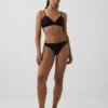 String en coton stretch bio ultra-doux avec bordure en dentelle