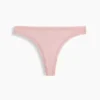 String en coton stretch bio ultra-doux avec bordure en dentelle