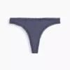 String en coton stretch bio ultra-doux avec bordure en dentelle