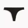 String en coton stretch bio ultra-doux avec bordure en dentelle