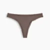 String en coton stretch bio ultra-doux avec bordure en dentelle