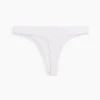 String en coton stretch bio ultra-doux avec bordure en dentelle