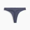 String en coton stretch bio ultra-doux avec bordure en dentelle