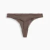 String en coton stretch bio ultra-doux avec bordure en dentelle