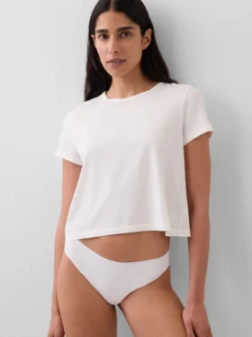 String invisible en coton stretch biologique