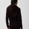 Sweat à capuche ample en maille torsadée CashSoft