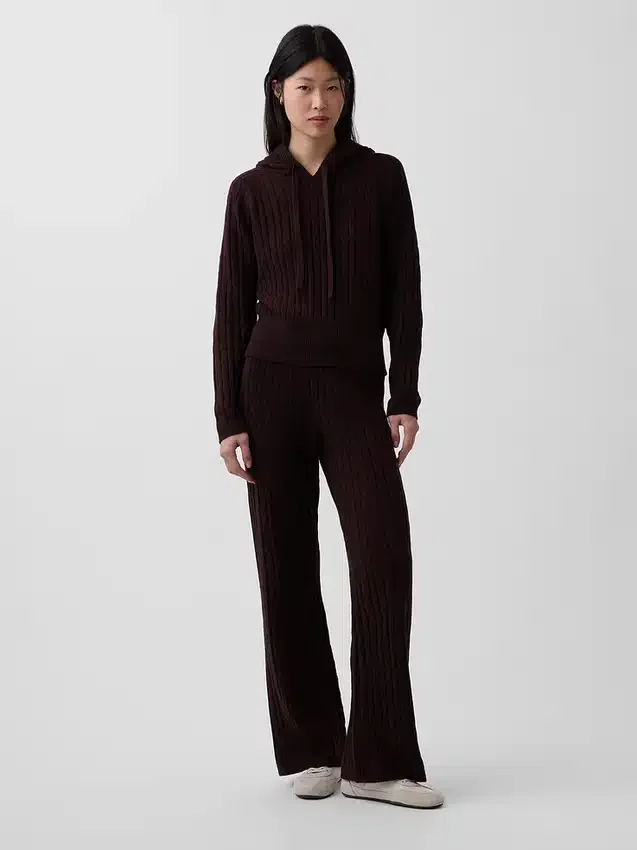 Pantalon en maille torsadée CashSoft