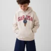 Sweat à capuche ample pour enfant Vintagesoft avec logo Brannan Bear