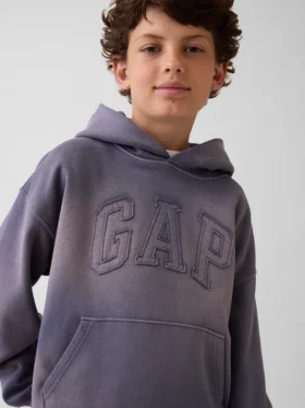 Sweat à capuche ample pour enfants Vintagesoft avec logo