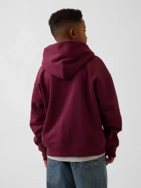 Sweat à capuche ample pour enfants Vintagesoft avec logo