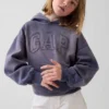 Sweat à capuche ample pour enfants Vintagesoft avec logo