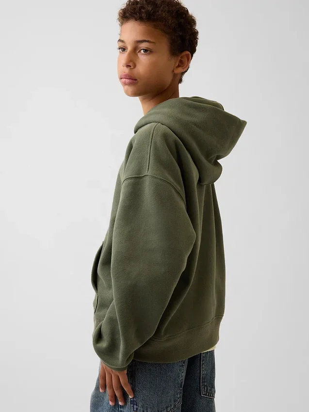 Sweat à capuche ample pour enfants Vintagesoft avec logo