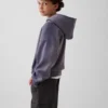 Sweat à capuche ample pour enfants Vintagesoft avec logo