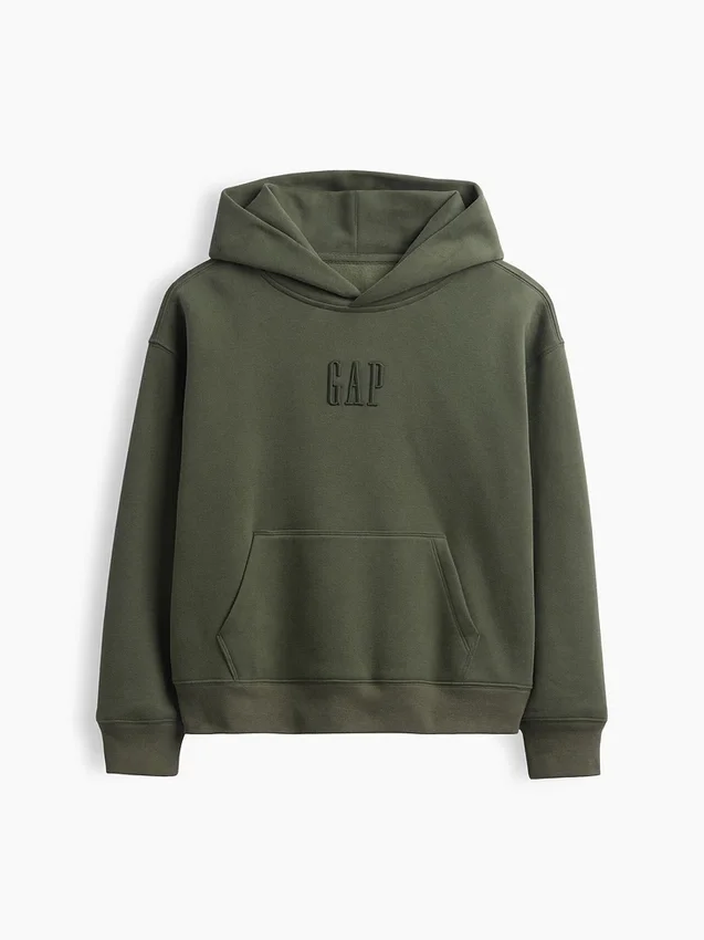 Sweat à capuche ample pour enfants Vintagesoft avec logo