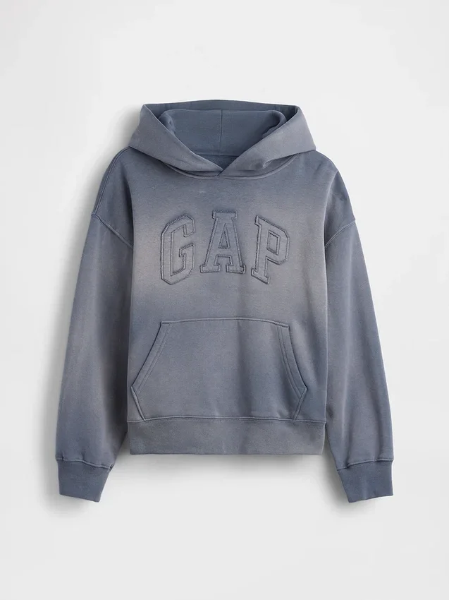 Sweat à capuche ample pour enfants Vintagesoft avec logo