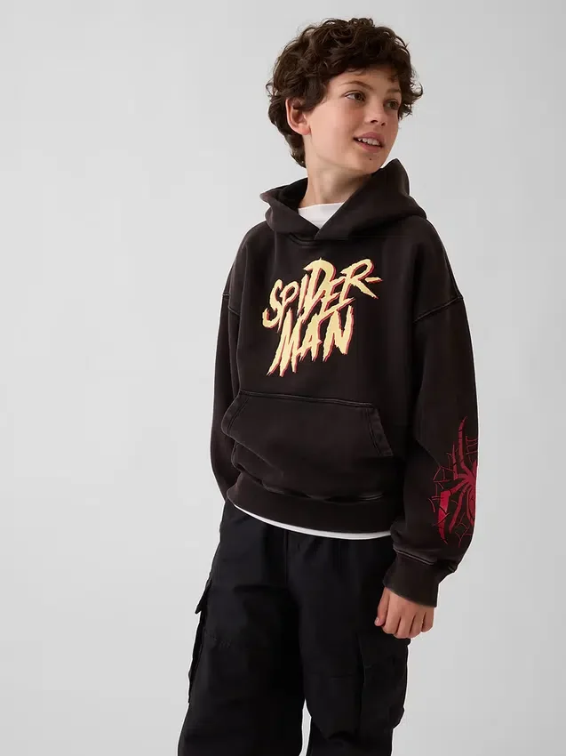 Sweat à capuche ample Spider-Man Vintagesoft pour enfants
