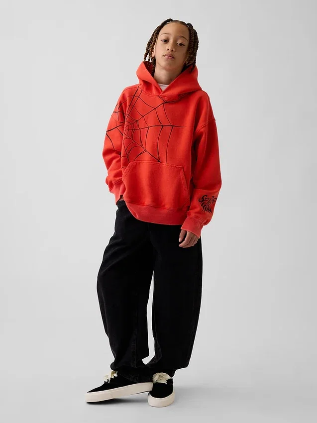 Sweat à capuche ample Spider-Man Vintagesoft pour enfants