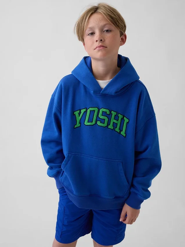 Sweat à capuche ample Super Mario Vintagesoft pour enfants